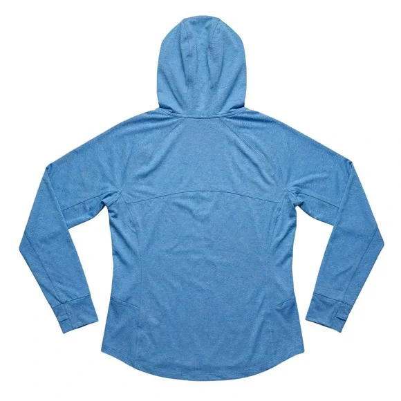 TITLE NINE Sunbuster 2.0 Zip Front Hoodie Blue UPF 50+ Sun Shirt XL Athleisure - Picture 4 of 6